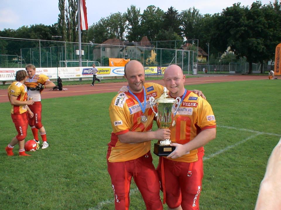 Jarle Østhagen og Kenneth Andersen EFAF Cupfinale 2007