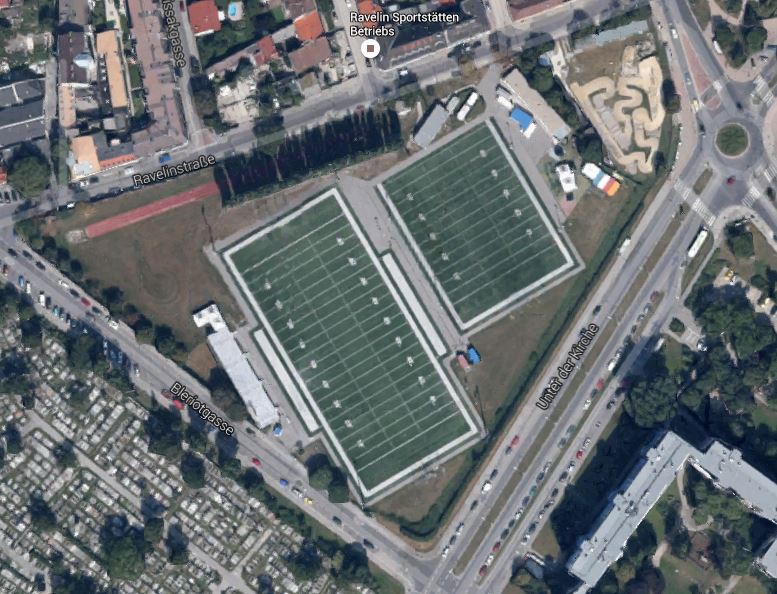 Vikings Footballzentrum Ravelinstrasse - foto Google Maps